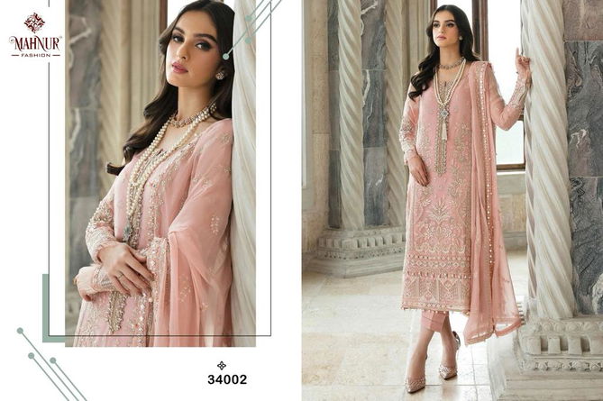 Mahnur Vol 34 Georgette Pakistani Suits Catalog
